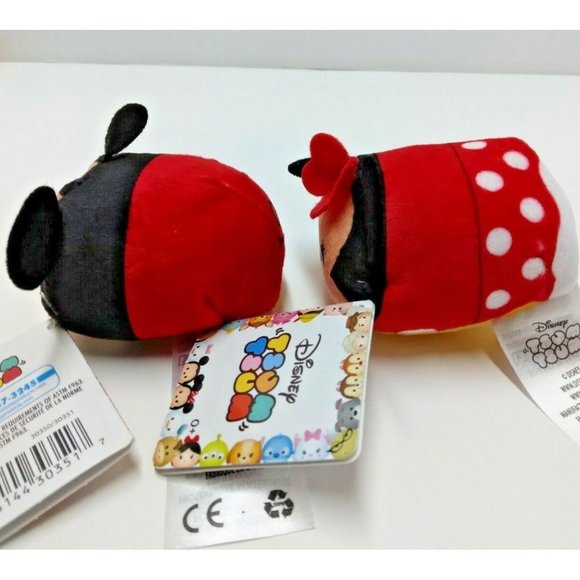 New Disney‎ Mini Tsum Tsum Plush Lot of 2 | Mickey, Minnie | w/Tags - Picture 3 of 12